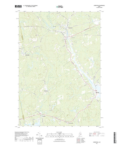 United States Geological Survey Cherryfield, ME (2021, 24000-Scale) digital map