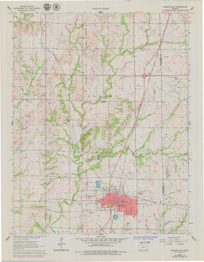 United States Geological Survey Cherryvale, KS (1962, 24000-Scale) digital map