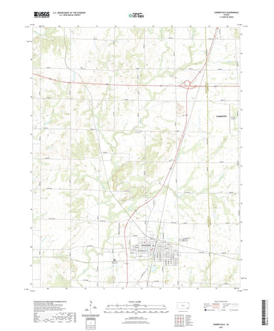 United States Geological Survey Cherryvale, KS (2022, 24000-Scale) digital map