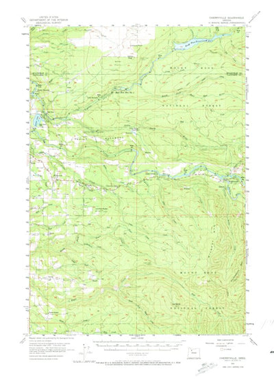 United States Geological Survey Cherryville, OR (1955, 62500-Scale) digital map