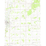 United States Geological Survey Chesaning East, MI (1975, 24000-Scale) digital map