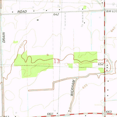 United States Geological Survey Chesaning East, MI (1975, 24000-Scale) digital map