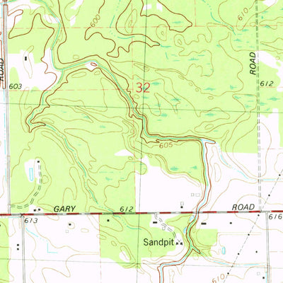 United States Geological Survey Chesaning East, MI (1975, 24000-Scale) digital map