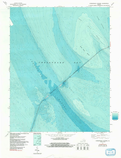 United States Geological Survey Chesapeake Channel, VA (1971, 24000-Scale) digital map