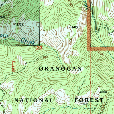 United States Geological Survey Chesaw, WA (2001, 24000-Scale) digital map