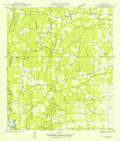 United States Geological Survey Chesbrough, LA (1949, 31680-Scale) digital map