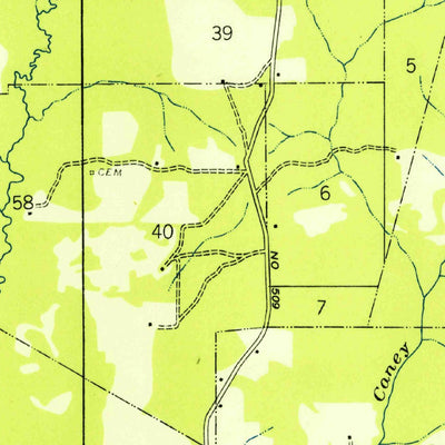 United States Geological Survey Chesbrough, LA (1949, 31680-Scale) digital map
