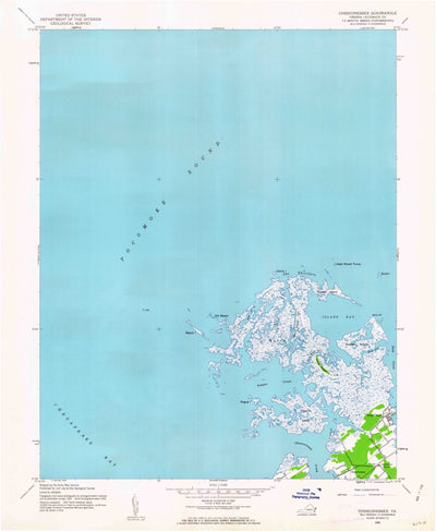 United States Geological Survey Chesconessex, VA (1942, 24000-Scale) digital map