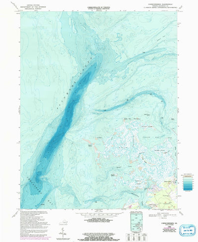United States Geological Survey Chesconessex, VA (1968, 24000-Scale) digital map