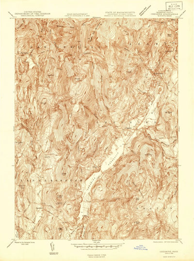 United States Geological Survey Cheshire, MA (1946, 24000-Scale) digital map