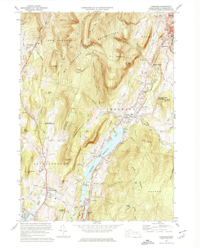 United States Geological Survey Cheshire, MA (1973, 24000-Scale) digital map
