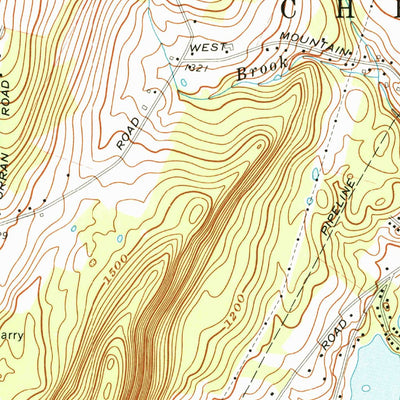 United States Geological Survey Cheshire, MA (1973, 24000-Scale) digital map