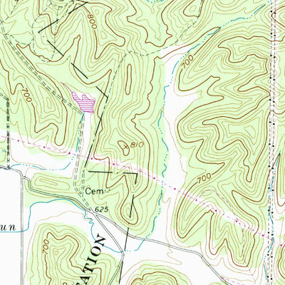 United States Geological Survey Cheshire, OH-WV (1968, 24000-Scale) digital map
