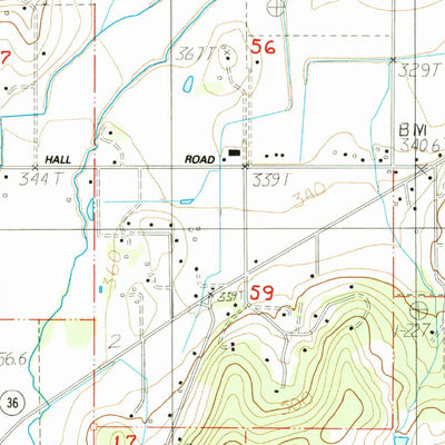 United States Geological Survey Cheshire, OR (1984, 24000-Scale) digital map