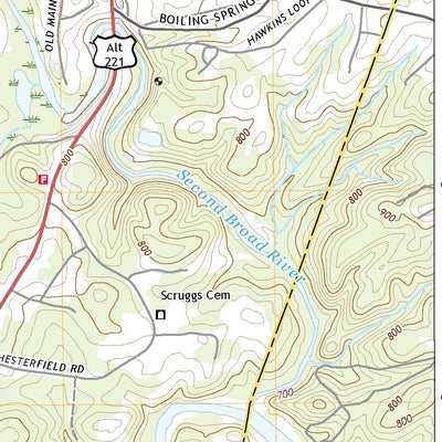 United States Geological Survey Chesnee, SC (2020, 24000-Scale) digital map