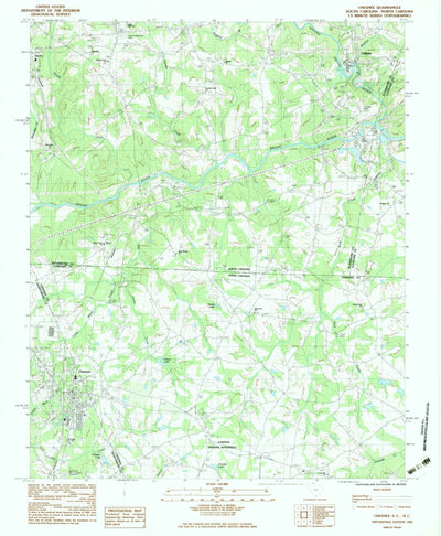 United States Geological Survey Chesnee, SC-NC (1983, 24000-Scale) digital map