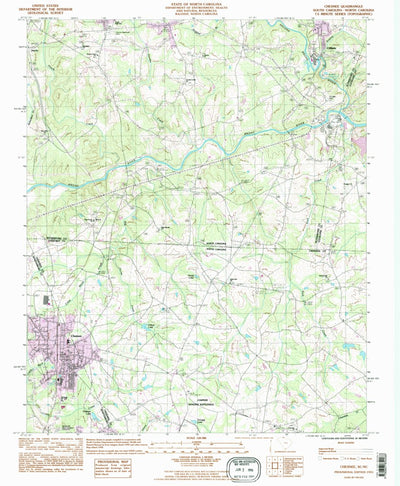 United States Geological Survey Chesnee, SC-NC (1993, 24000-Scale) digital map