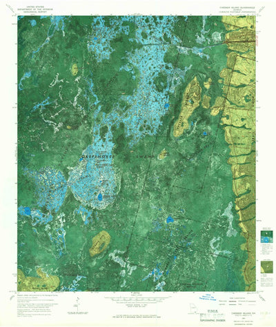 United States Geological Survey Chesser Island, GA (1965, 24000-Scale) digital map