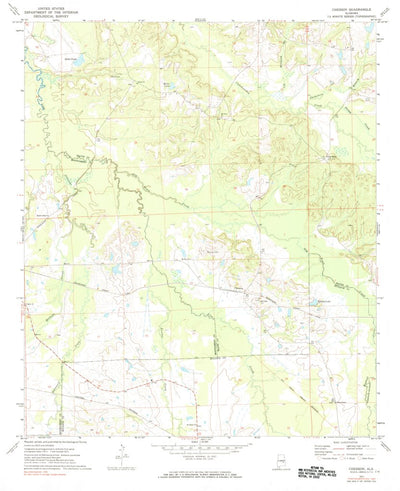United States Geological Survey Chesson, AL (1971, 24000-Scale) digital map