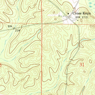 United States Geological Survey Chesson, AL (1971, 24000-Scale) digital map