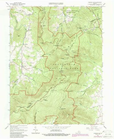 United States Geological Survey Chester Gap, VA (1967, 24000-Scale) digital map