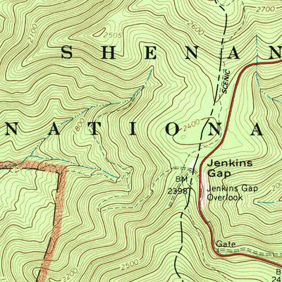 United States Geological Survey Chester Gap, VA (1967, 24000-Scale) digital map