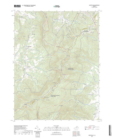 United States Geological Survey Chester Gap, VA (2022, 24000-Scale) digital map
