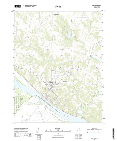 United States Geological Survey Chester, IL (2021, 24000-Scale) digital map