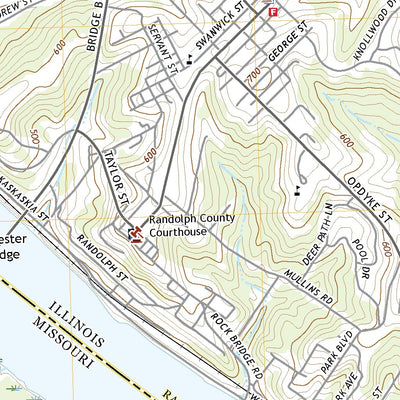 United States Geological Survey Chester, IL (2021, 24000-Scale) digital map
