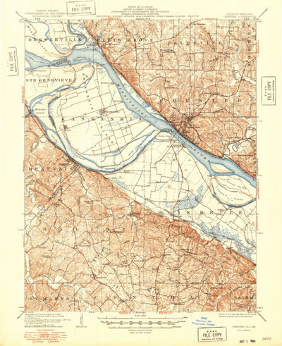 United States Geological Survey Chester, IL-MO (1915, 62500-Scale) digital map