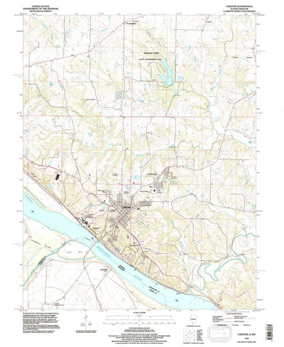 United States Geological Survey Chester, IL-MO (1968, 24000-Scale) digital map