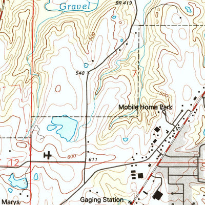 United States Geological Survey Chester, IL-MO (1968, 24000-Scale) digital map