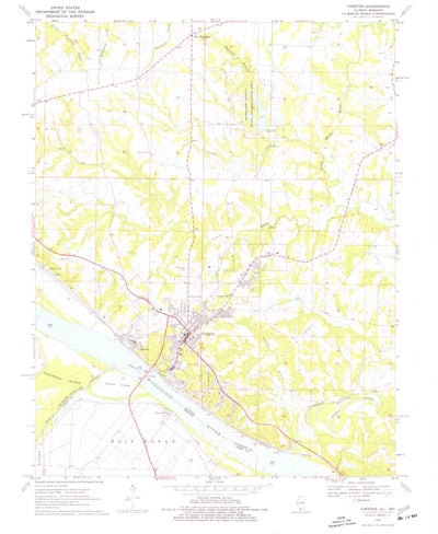 United States Geological Survey Chester, IL-MO (1970, 24000-Scale) digital map