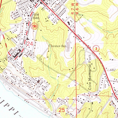 United States Geological Survey Chester, IL-MO (1970, 24000-Scale) digital map
