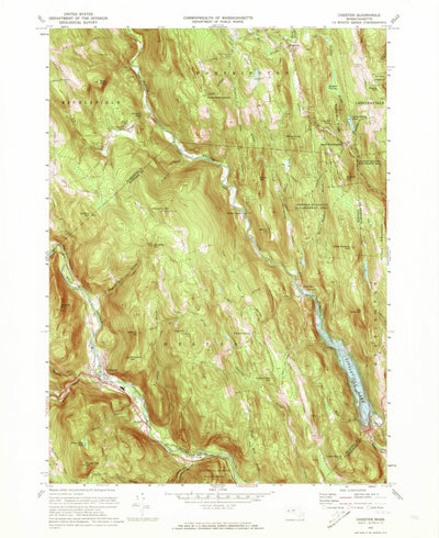 United States Geological Survey Chester, MA (1972, 24000-Scale) digital map