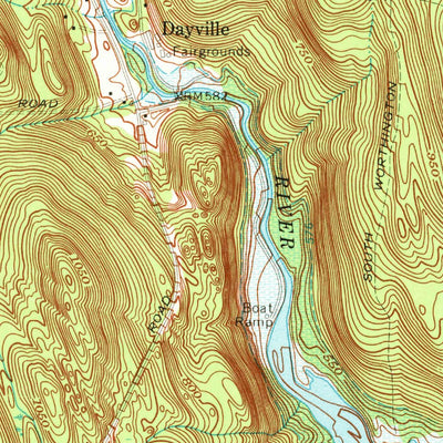 United States Geological Survey Chester, MA (1972, 24000-Scale) digital map