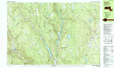 United States Geological Survey Chester, MA (1987, 25000-Scale) digital map