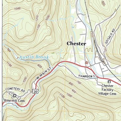 United States Geological Survey Chester, MA (2021, 24000-Scale) digital map