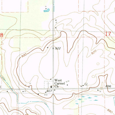 United States Geological Survey Chester, MI (1980, 24000-Scale) digital map