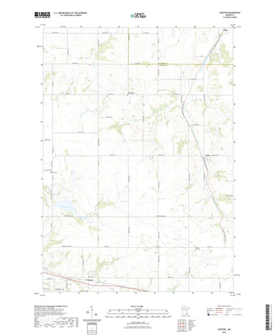 United States Geological Survey Chester, MN (2022, 24000-Scale) digital map