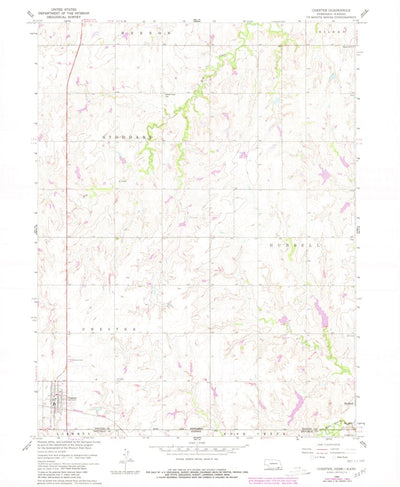 United States Geological Survey Chester, NE-KS (1960, 24000-Scale) digital map