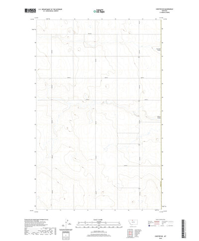 United States Geological Survey Chester NE, MT (2020, 24000-Scale) digital map
