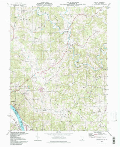 United States Geological Survey Chester, OH-WV (1994, 24000-Scale) digital map