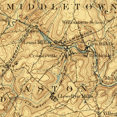 United States Geological Survey Chester, PA-NJ-DE (1896, 62500-Scale) digital map