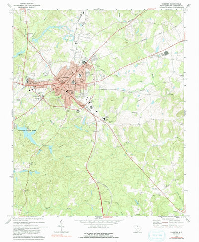 United States Geological Survey Chester, SC (1969, 24000-Scale) digital map
