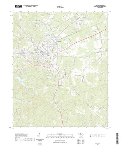 United States Geological Survey Chester, SC (2020, 24000-Scale) digital map
