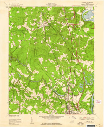United States Geological Survey Chester, VA (1952, 24000-Scale) digital map