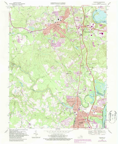 United States Geological Survey Chester, VA (1969, 24000-Scale) digital map