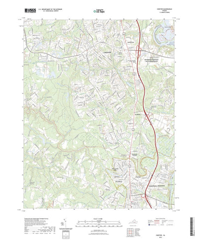 United States Geological Survey Chester, VA (2022, 24000-Scale) digital map