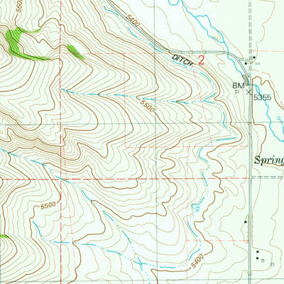 United States Geological Survey Chesterfield, ID (1981, 24000-Scale) digital map